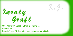 karoly grafl business card